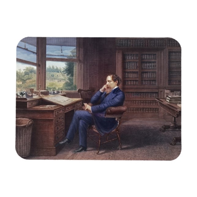 Ímã Charles Dickens em seu estudo (Horizontal)