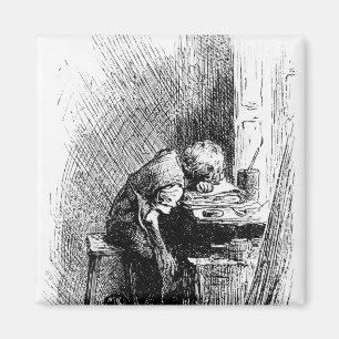 Imã Charles Dickens na fábrica enegrecendo