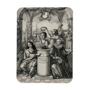 Ímã Charles II (1630-85) como o consumidor do Societ