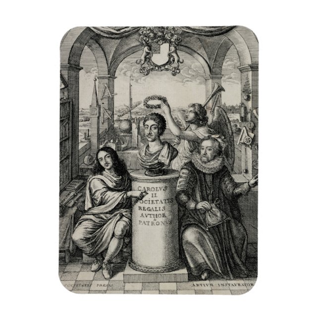 Ímã Charles II (1630-85) como Patrão da Royal Societ (Vertical)