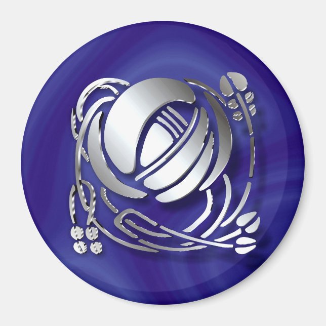 Imã Charles Rennie Mackintosh Rosa (Frente)