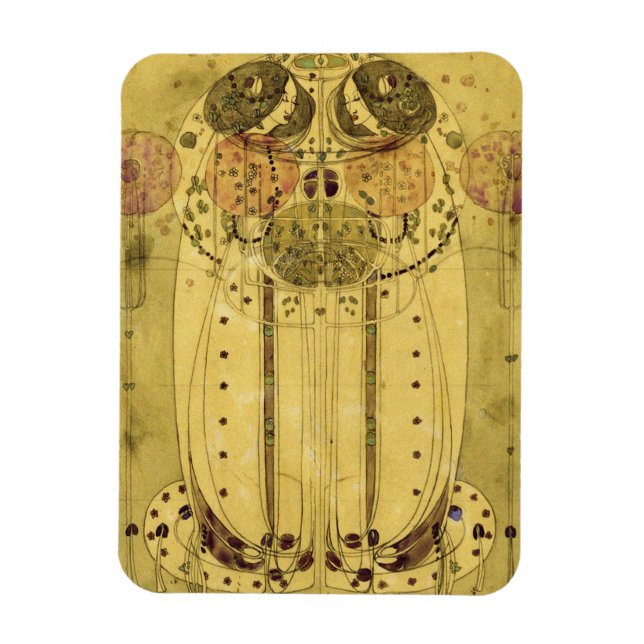 Ímã Charles Rennie Mackintosh - The Wassail (Vertical)