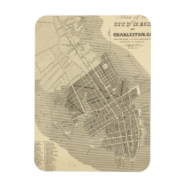 Ímã Charleston, Carolina do Sul (Vertical)