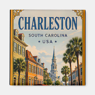 Imã 🏛️ Charleston Carolina do Sul Histórico Retro