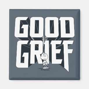 Imã Charlie Brown "Good Grief" Rock Banda Tee Graphic
