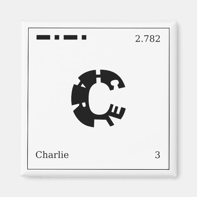 Imã Charlie Magnet (Frente)