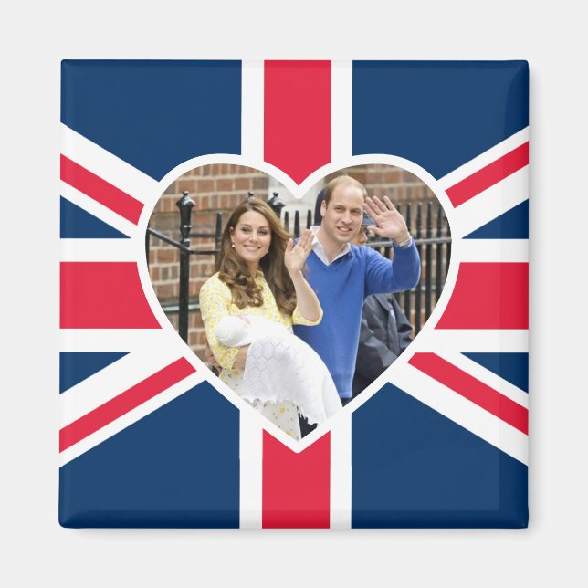 Imã Charlotte Elizabeth Diana - Britânica Will Kate (Frente)