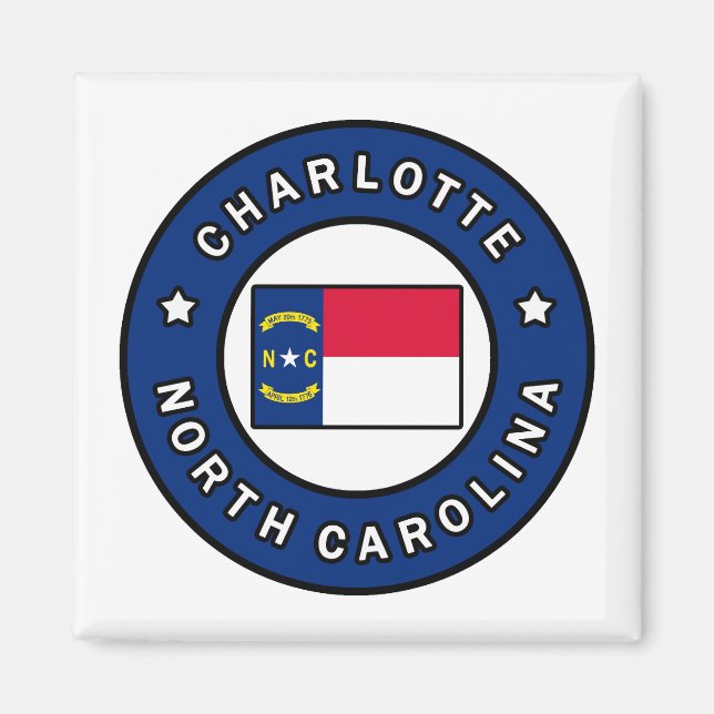 Imã Charlotte North Carolina (Frente)