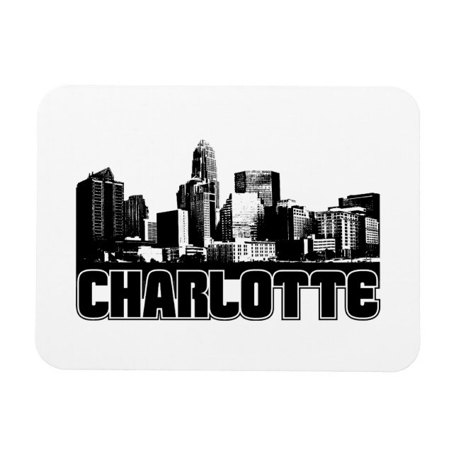Ímã Charlotte Skyline (Horizontal)
