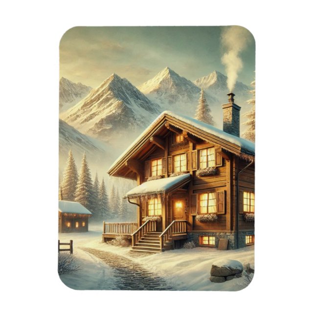 Ímã Charme alpino (Vertical)