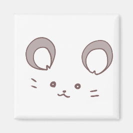 Imã Charming Beige Mouse Magnet - Simple & Stylisマグネット