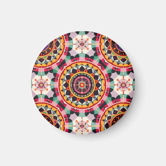 Imã Charming Mandala Pattern (Frente)