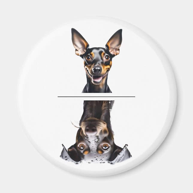 Imã Charming Toy Manchester Terrier Dishwasher (Frente)