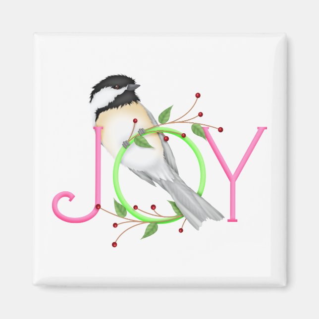 Imã Charmoso Chickadee "Alegria" (Frente)