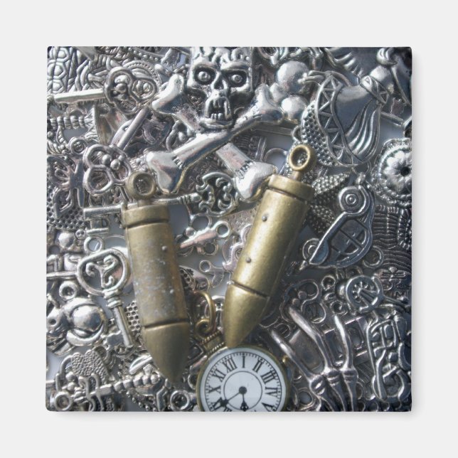 Imã Charms Steampunk (Frente)