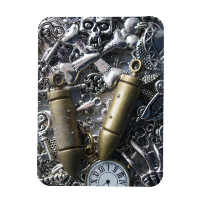 Ímã Charms Steampunk (Vertical)