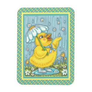 ÍMÃ CHÁS APRIL PODEM FLORES, PRIMAVERA PINTINHO MAGNET