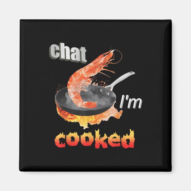 Imã Chat I'm T-shirt Design cozida.png (Frente)