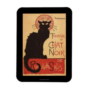 Ímã Chat Noir Cabaret Troupe Black Cat Promo Poster