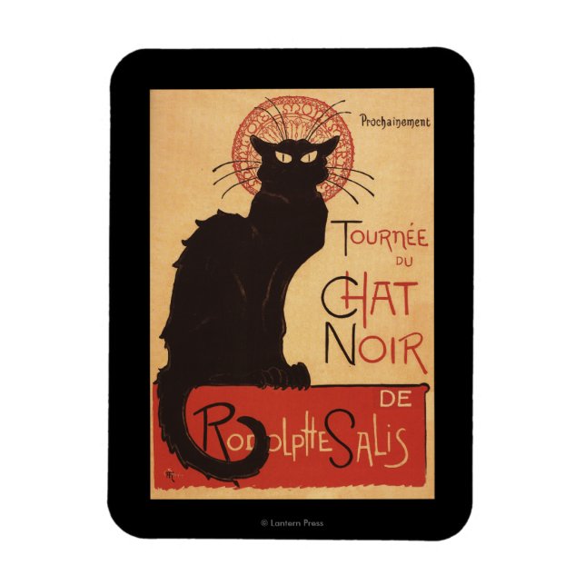 Ímã Chat Noir Cabaret Troupe Black Cat Promo Poster (Vertical)