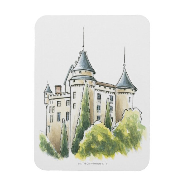 Ímã Chateau de Mercues, França (Vertical)