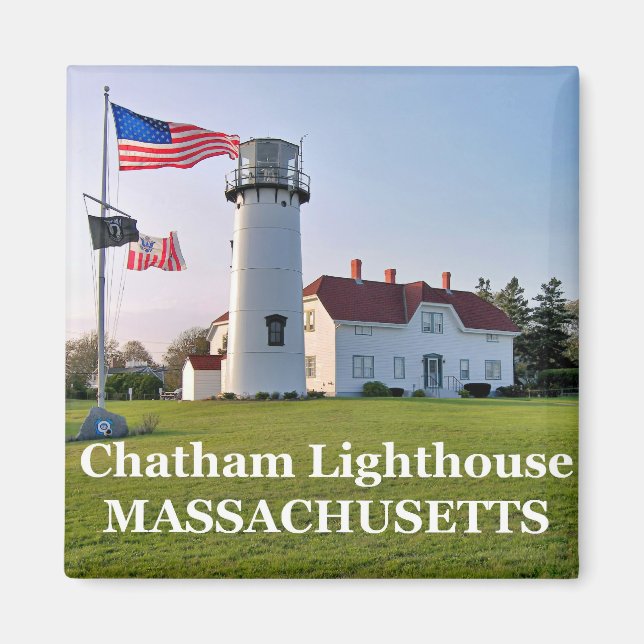 Imã Chatham Lighthouse, Massachusetts Magnet (Frente)