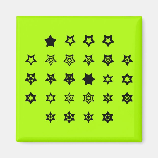 Imã Chave de código de codificação de símbolos ABC par (Frente)