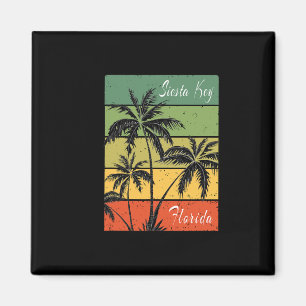 Imã Chave de Siesta Flórida Praia Pôr do Sol Lembrança