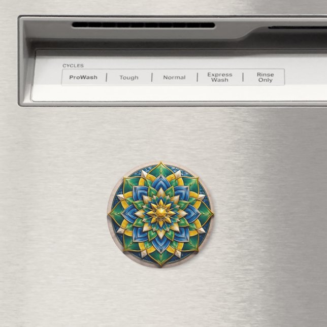 Imã Chaveiro Mandala Luxo - 01 (In Situ (Dishwasher))