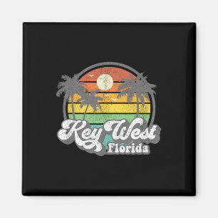 Imã Chaves de Key West Flórida Retro 70's Férias na Pr