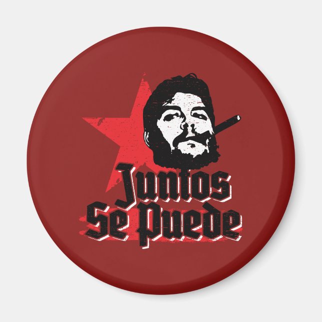 Imã Che Guevara Citação Revolucionária Juntos Se Puede (Frente)