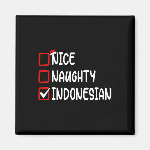 Imã Checklist para o natal, bom garoto indonésio Gi