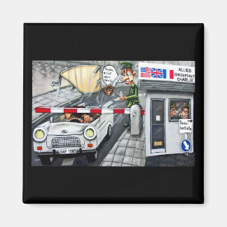 Imã Checkpoint Charlie, Berlim, Cartoon