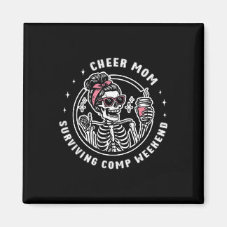 Imã Cheer Mom Surviving Comp Weekend Cheerleading Moth