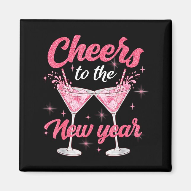 Imã Cheer To The New Year Happy New Year 2026 Countdow (Frente)
