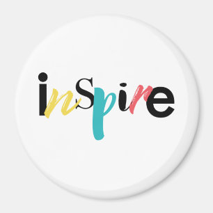 Imã Cheerful, creative, modern typography of Inspire