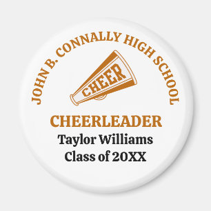 Imã Cheerleader do Orange High School Personalizado