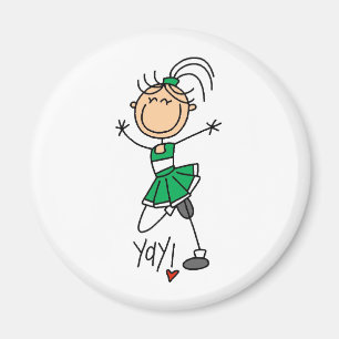 Imã Cheerleader Verde