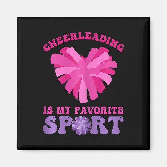 Imã Cheerleading É Meu Esporte Favorito - Cheer E Chee (Frente)