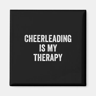 Imã Cheerleading É Minha Terapia Frase Engraçada Cheer