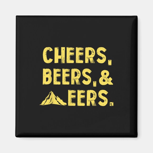 Imã "Cheers And Mountainers West Virginia" (Frente)
