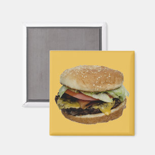 Imã Cheeseburger delicioso