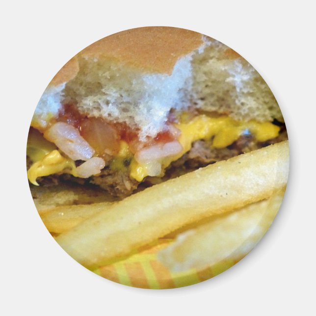Imã Cheeseburger e Fries (Frente)