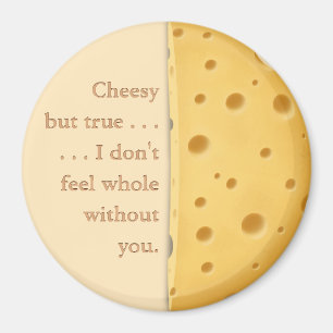 Imã "Cheesy mas true" Engraçado Dizendo Amor e Amizade