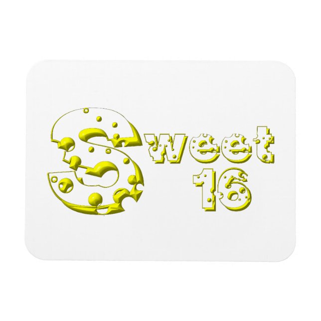 Ímã Cheesy Sweet 16 (Horizontal)