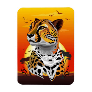 Ímã Cheetah African Feline Wild Animal