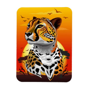 Ímã Cheetah African Feline Wild Animal