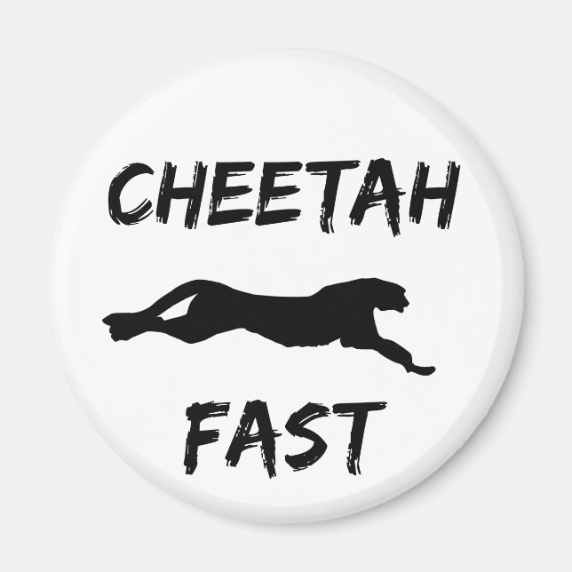 Imã Cheetah Fast Funny Running Magnet (Frente)