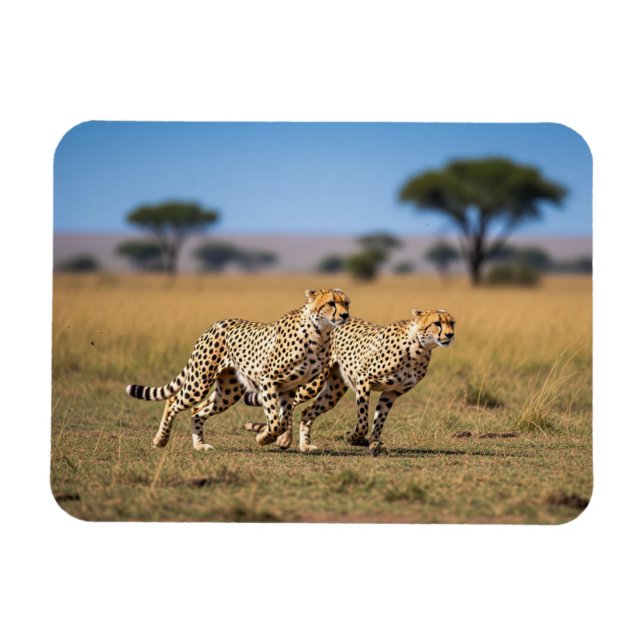 Ímã Cheetahs em Serengeti Parque Nacional Tanzânia (Horizontal)