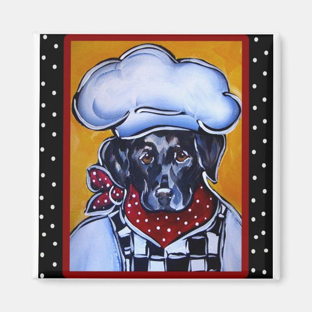 Imã Chef Black Lab (Frente)